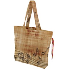 Dance Music Drawstring Tote Bag