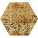Dance Music Wooden Puzzle Hexagon View1