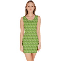 Green Pattern Ornate Background Bodycon Dress by Dutashop