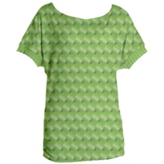 Green Pattern Ornate Background Women s Oversized Tee by Dutashop