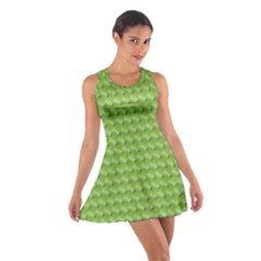 Green Pattern Ornate Background Cotton Racerback Dress