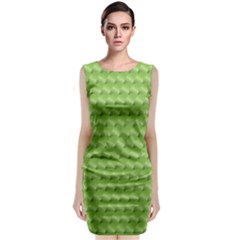 Green Pattern Ornate Background Classic Sleeveless Midi Dress