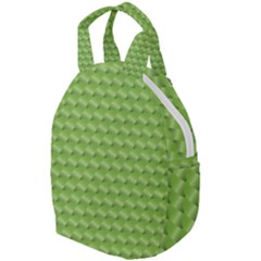Green Pattern Ornate Background Travel Backpacks
