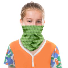Green Pattern Ornate Background Face Covering Bandana (kids)