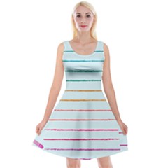 Crayon Background School Paper Reversible Velvet Sleeveless Dress