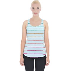 Crayon Background School Paper Piece Up Tank Top