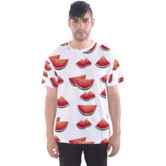 Summer Watermelon Pattern Men s Sport Mesh Tee