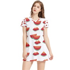 Summer Watermelon Pattern Women s Sports Skirt