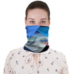 Flower Background Blue Design Face Covering Bandana (adult)