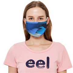 Flower Background Blue Design Cloth Face Mask (adult)