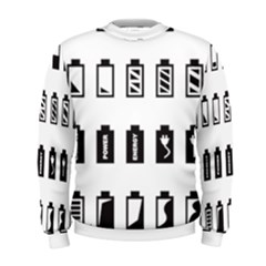 Battery Icons Charge Men s Sweatshirt