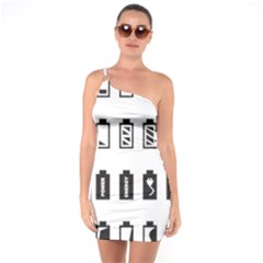 Battery Icons Charge One Soulder Bodycon Dress by Dutashop