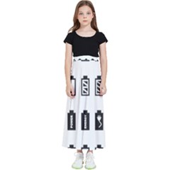 Battery Icons Charge Kids  Skirt