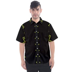 Pattern Background Vector Seamless Men s Short Sleeve Shirt