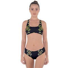 Pattern Background Vector Seamless Criss Cross Bikini Set