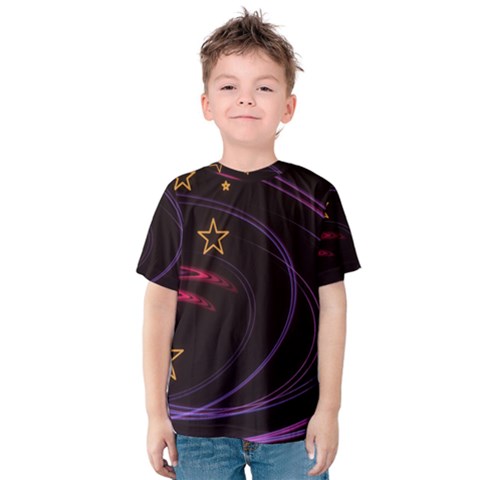 Background Abstract Star Kids  Cotton Tee by Dutashop