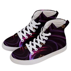 Background Abstract Star Men s Hi-top Skate Sneakers by Dutashop
