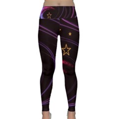 Background Abstract Star Lightweight Velour Classic Yoga Leggings by Dutashop