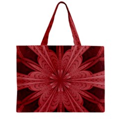 Background Floral Pattern Zipper Mini Tote Bag