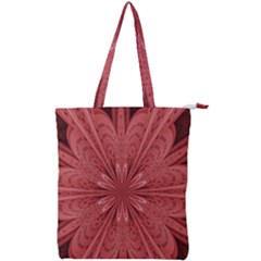 Background Floral Pattern Double Zip Up Tote Bag by Dutashop