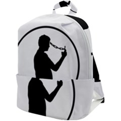 Mobile Phone Addiction Concept Drawing Zip Up Backpack by dflcprintsclothing