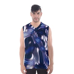 Structure Blue Background Men s Basketball Tank Top