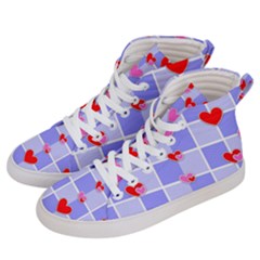 Love Hearts Valentine Decorative Men s Hi-top Skate Sneakers