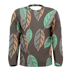 Leaf Brown Men s Long Sleeve Tee