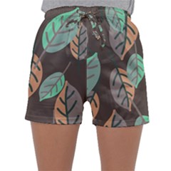 Leaf Brown Sleepwear Shorts