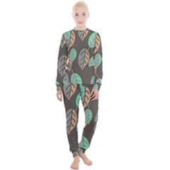 Leaf Brown Women s Lounge Set