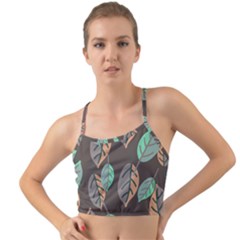 Leaf Brown Mini Tank Bikini Top