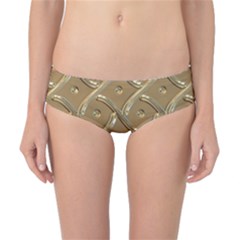 Gold Background Modern Classic Bikini Bottoms by Dutashop