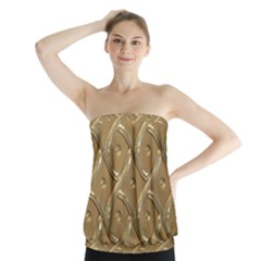 Gold Background Modern Strapless Top