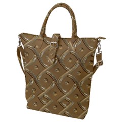 Gold Background Modern Buckle Top Tote Bag