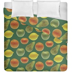 Background Fruits Several Duvet Cover Double Side (king Size)
