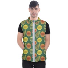 Background Fruits Several Men s Puffer Vest