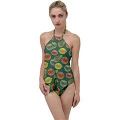 Background Fruits Several Go With The Flow One Piece Swimsuit