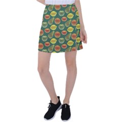 Background Fruits Several Tennis Skirt