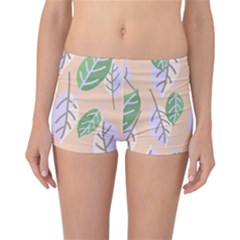 Leaf Pink Reversible Boyleg Bikini Bottoms by Dutashop