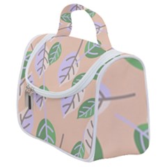 Leaf Pink Satchel Handbag by Dutashop