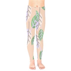 Leaf Pink Kids  Leggings