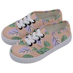 Leaf Pink Kids  Classic Low Top Sneakers by Dutashop