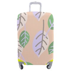 Leaf Pink Luggage Cover (medium) by Dutashop