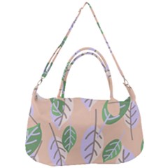 Leaf Pink Removal Strap Handbag by Dutashop