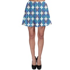 Geometric Dots Pattern Skater Skirt