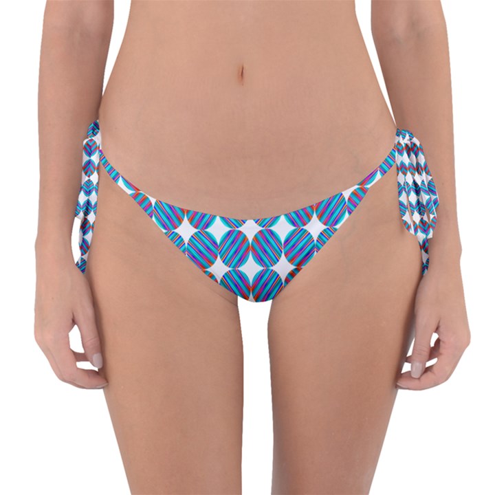 Geometric Dots Pattern Reversible Bikini Bottom