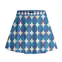 Geometric Dots Pattern Mini Flare Skirt