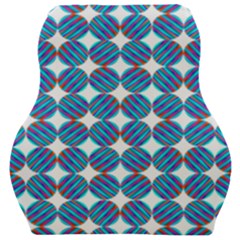 Geometric Dots Pattern Car Seat Velour Cushion 