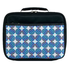 Geometric Dots Pattern Lunch Bag by Dutashop