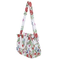 Summer Flowers Pattern Rope Handles Shoulder Strap Bag by goljakoff